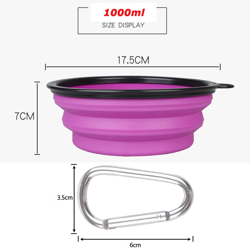 Flexi Napf- Zusammenfaltbarer Napf